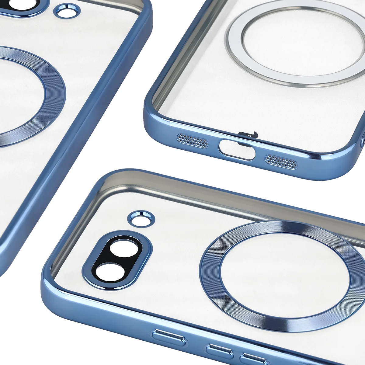 Metaliczna ramka, podniesione krawędzie i zintegrowane osłony w etui Bizon Case GuardO do Google Pixel 10a