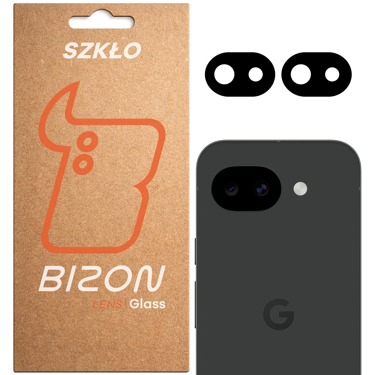 Pudełko i 2 sztuki szkła na aparat Bizon Glass Lens do Google Pixel 10a