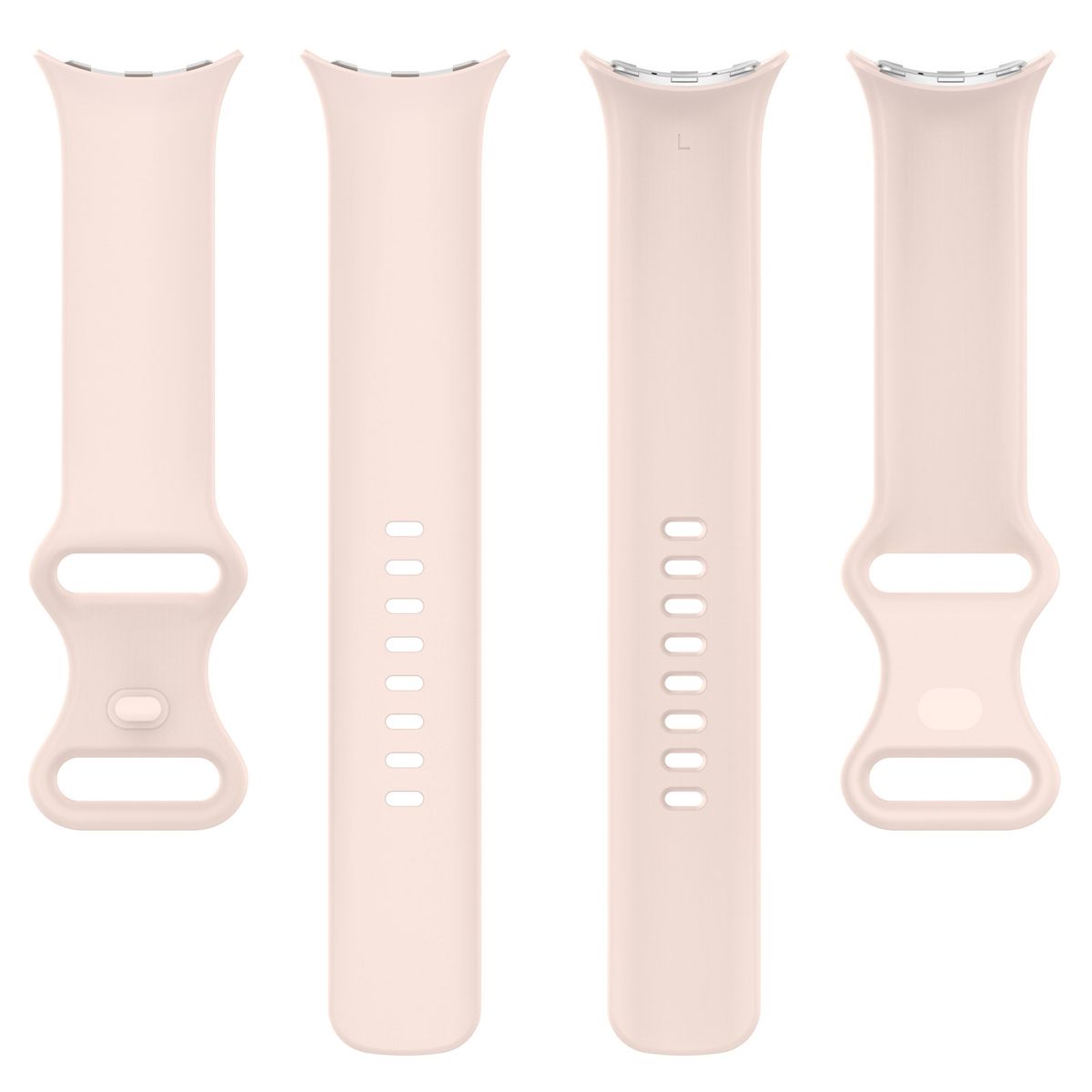 Silikonowy pasek Bizon Strap Watch Silicone S ustawiony od strony zapięcia 
