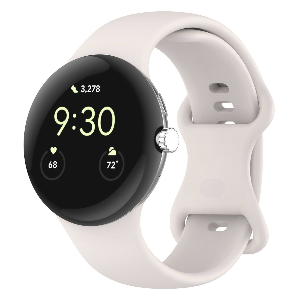 Silikonowy pasek Bizon Strap Watch Silicone S do Google Pixel Watch 3/4/5 (45mm)