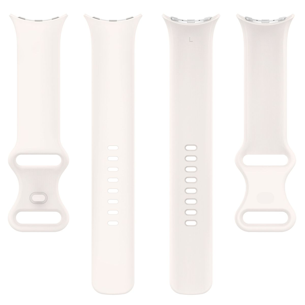 Silikonowy pasek Bizon Strap Watch Silicone S ustawiony od strony zapięcia 