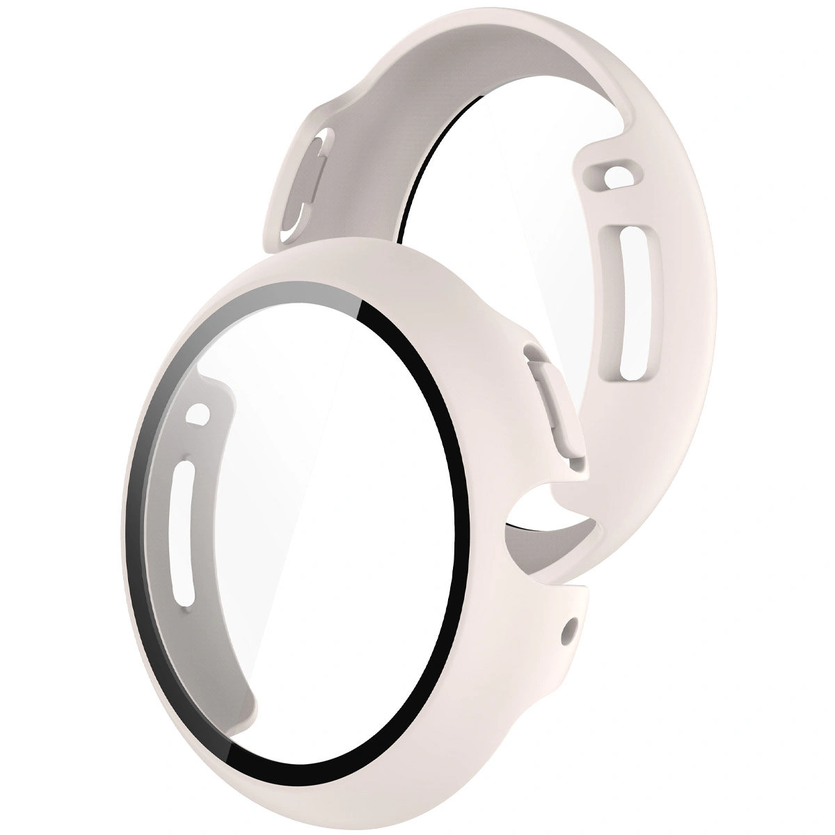 Etui z wbudowanym szkłem Bizon Case Watch Adamo do  Google Pixel Watch 5 / 4 45 mm