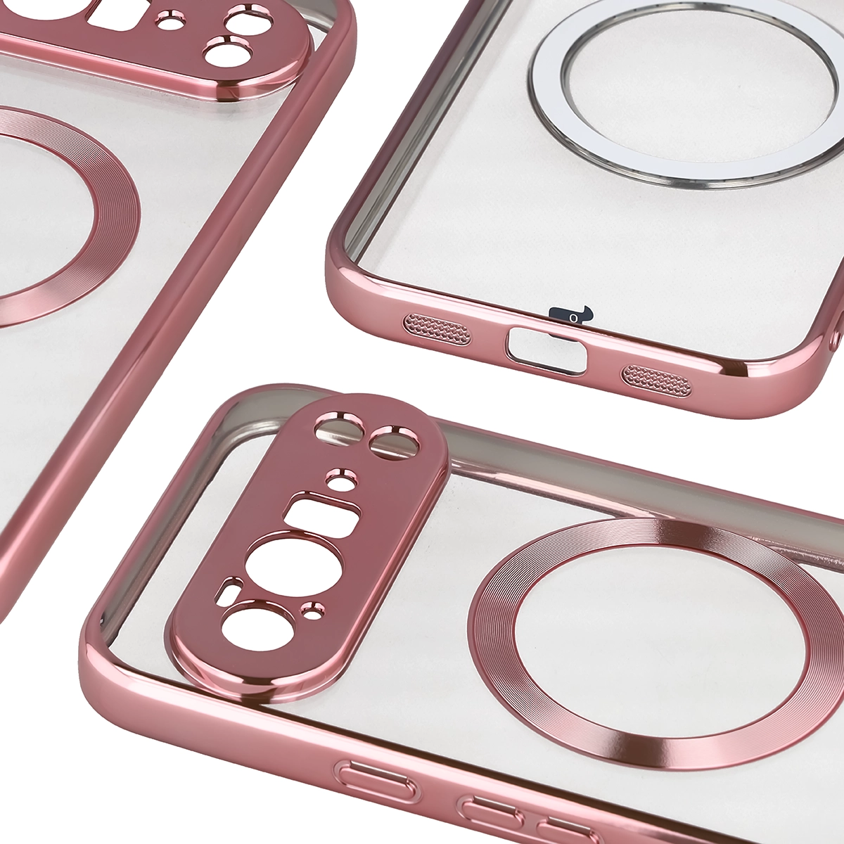 Metaliczna ramka, podniesione krawędzie i zintegrowane osłony w etui Bizon Case EduardO do Google Pixel 10 Pro XL