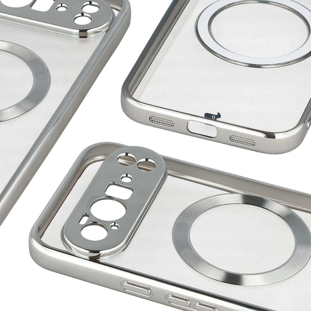 Metaliczna ramka, podniesione krawędzie i zintegrowane osłony w etui Bizon Case EduardO do Google Pixel 10 Pro XL