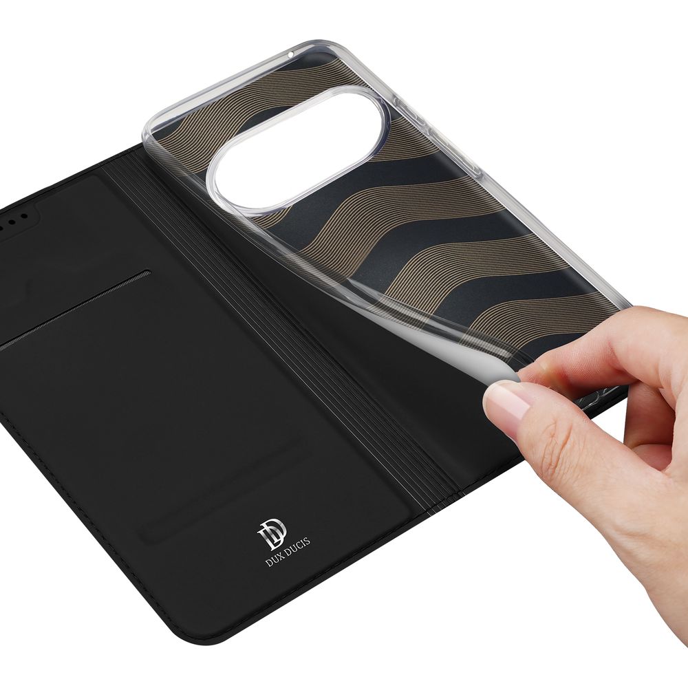 Etui z klapką Dux Ducis Skin Pro do Google Pixel 10 Pro XL, czarne