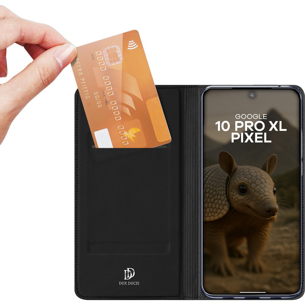 Etui z klapką Dux Ducis Skin Pro do Google Pixel 10 Pro XL, czarne