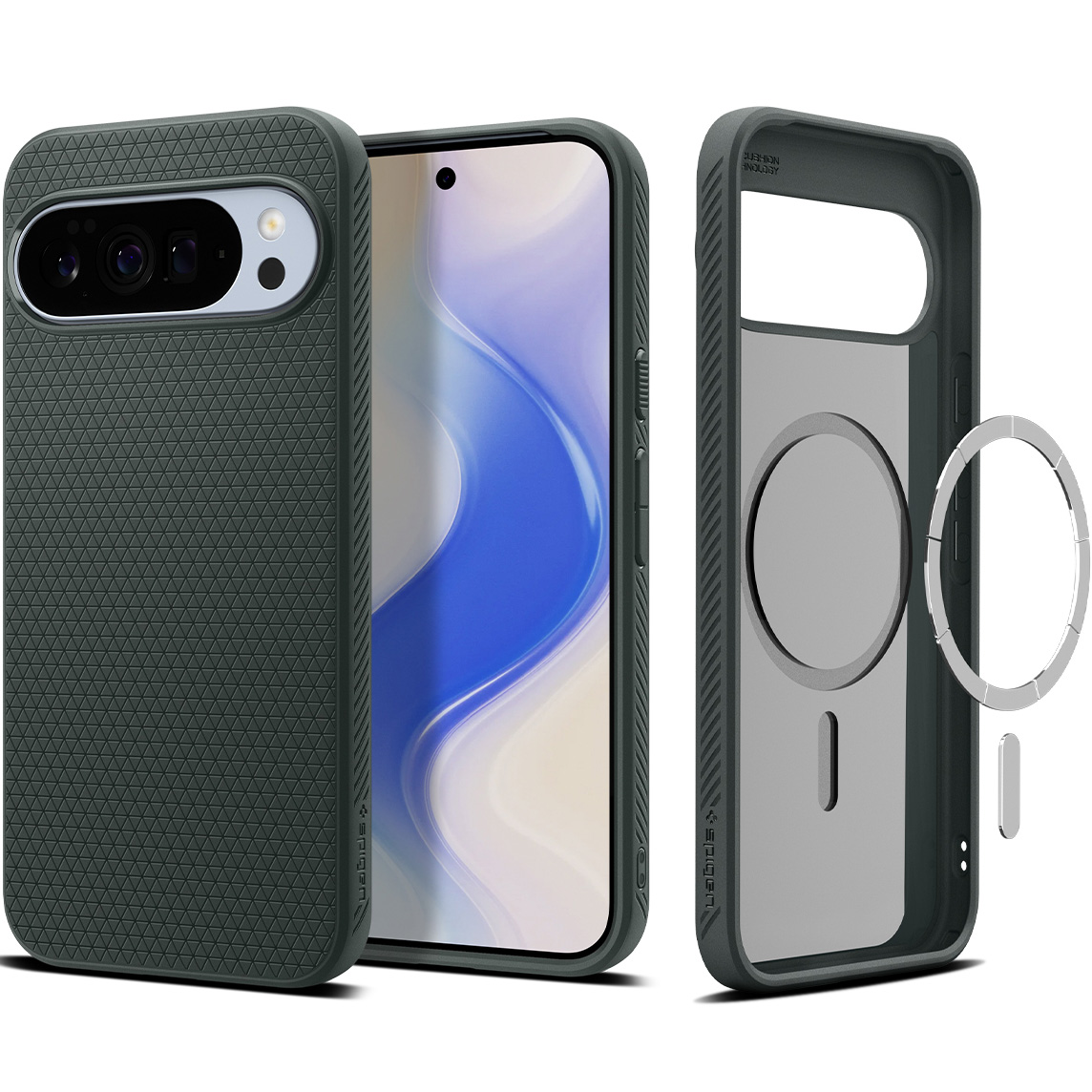 Etui Spigen Liquid Air Mag MagSafe do Google Pixel 10 Pro XL, zielone