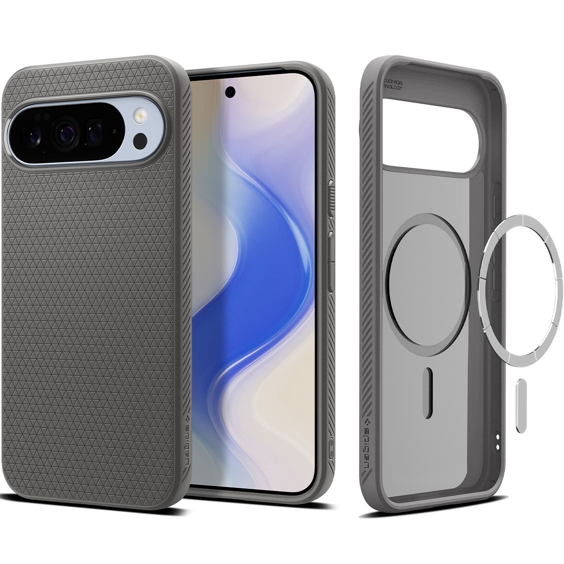 Etui Spigen Liquid Air Mag MagSafe do Google Pixel 10 Pro XL, szare