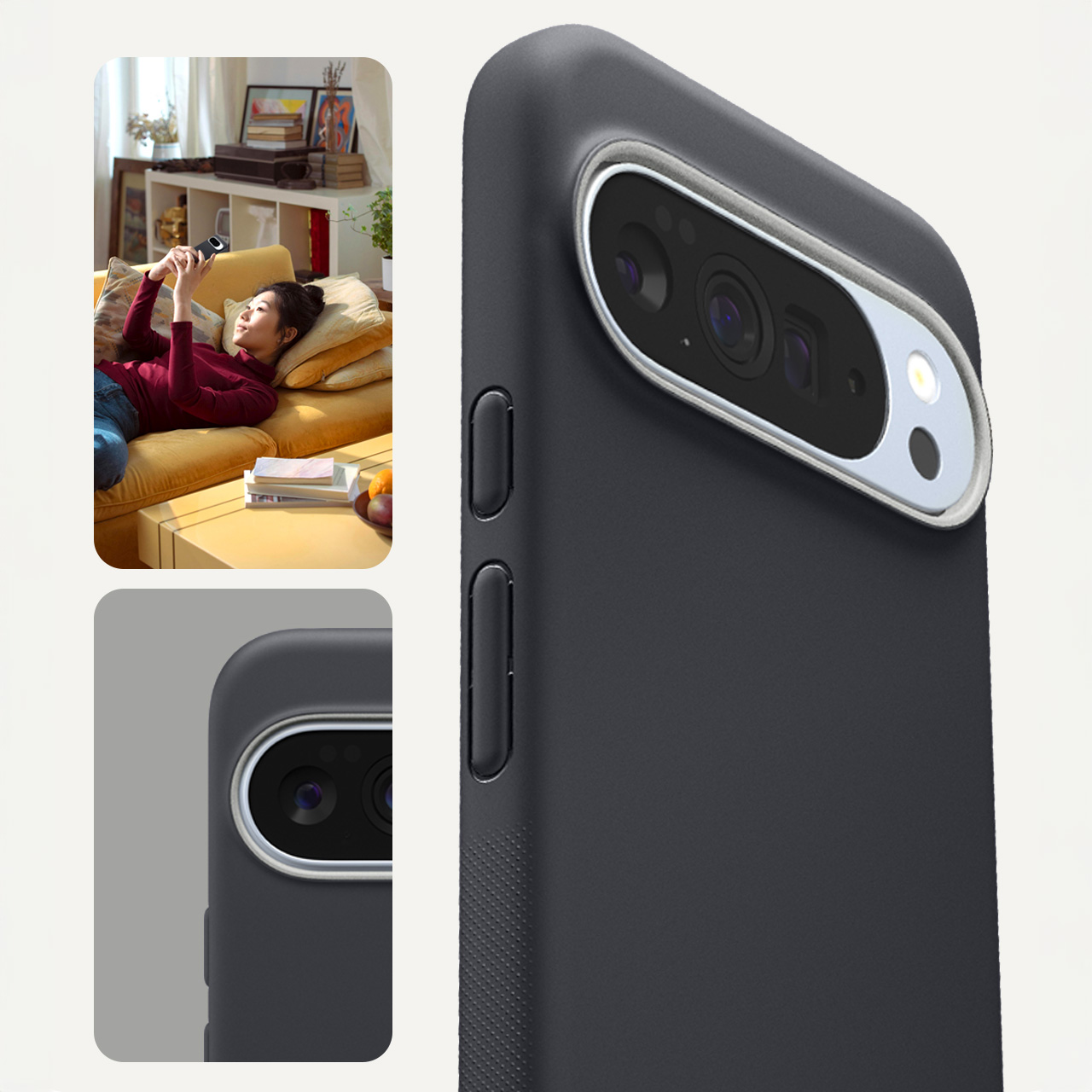 Etui Spigen Nano Pop Mag do MagSafe do Google Pixel 10 Pro XL, czarno-szare