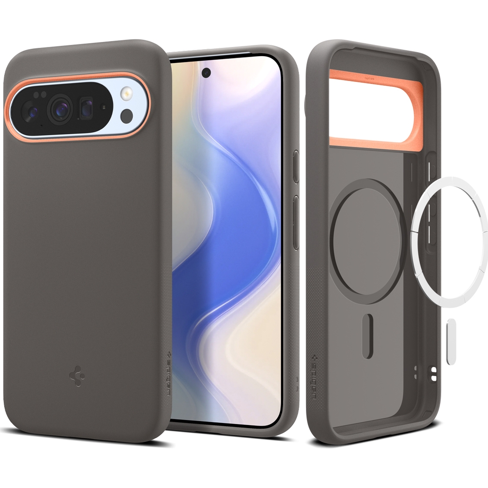 Etui Spigen Nano Pop Mag do MagSafe do Google Pixel 10 Pro XL, szaro-pomarańczowe