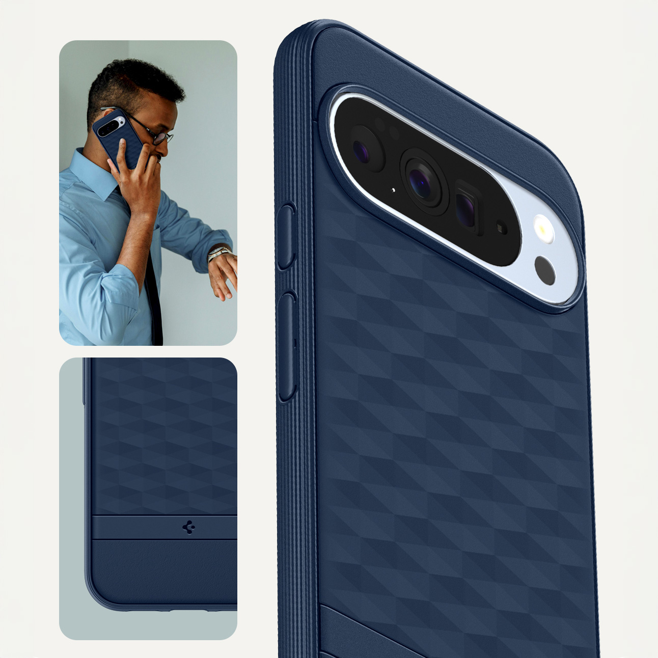 Etui Spigen Parallax Mag MagSafe do Google Pixel 10 Pro XL, granatowe