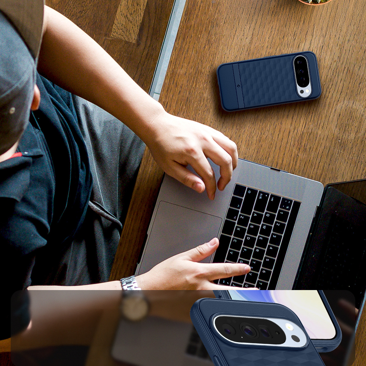 Etui Spigen Parallax Mag MagSafe do Google Pixel 10 Pro XL, granatowe