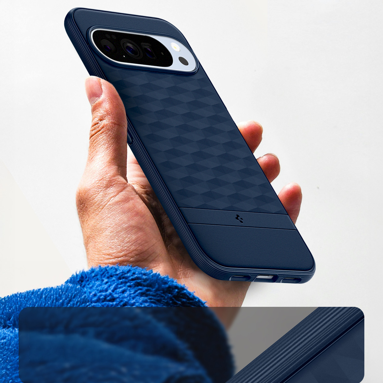 Etui Spigen Parallax Mag MagSafe do Google Pixel 10 Pro XL, granatowe