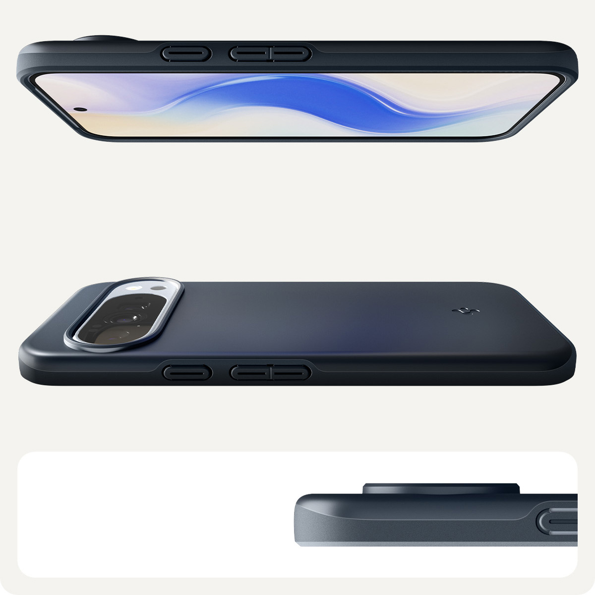 Etui Spigen Thin Fit Mag MagSafe do Google Pixel 10 Pro XL, granatowe