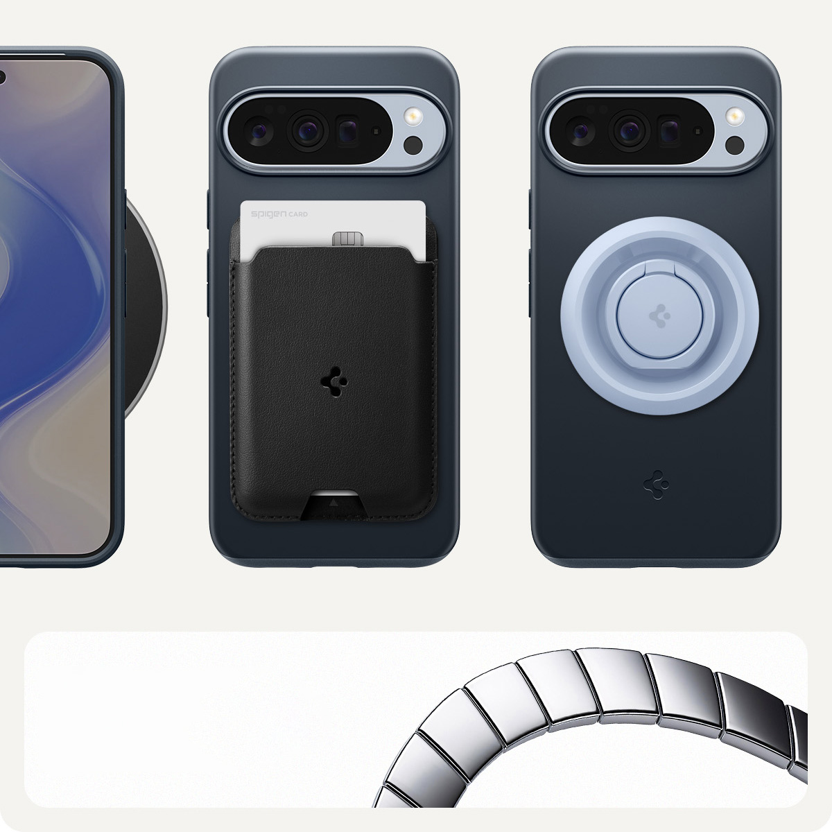 Etui Spigen Thin Fit Mag MagSafe do Google Pixel 10 Pro XL, granatowe