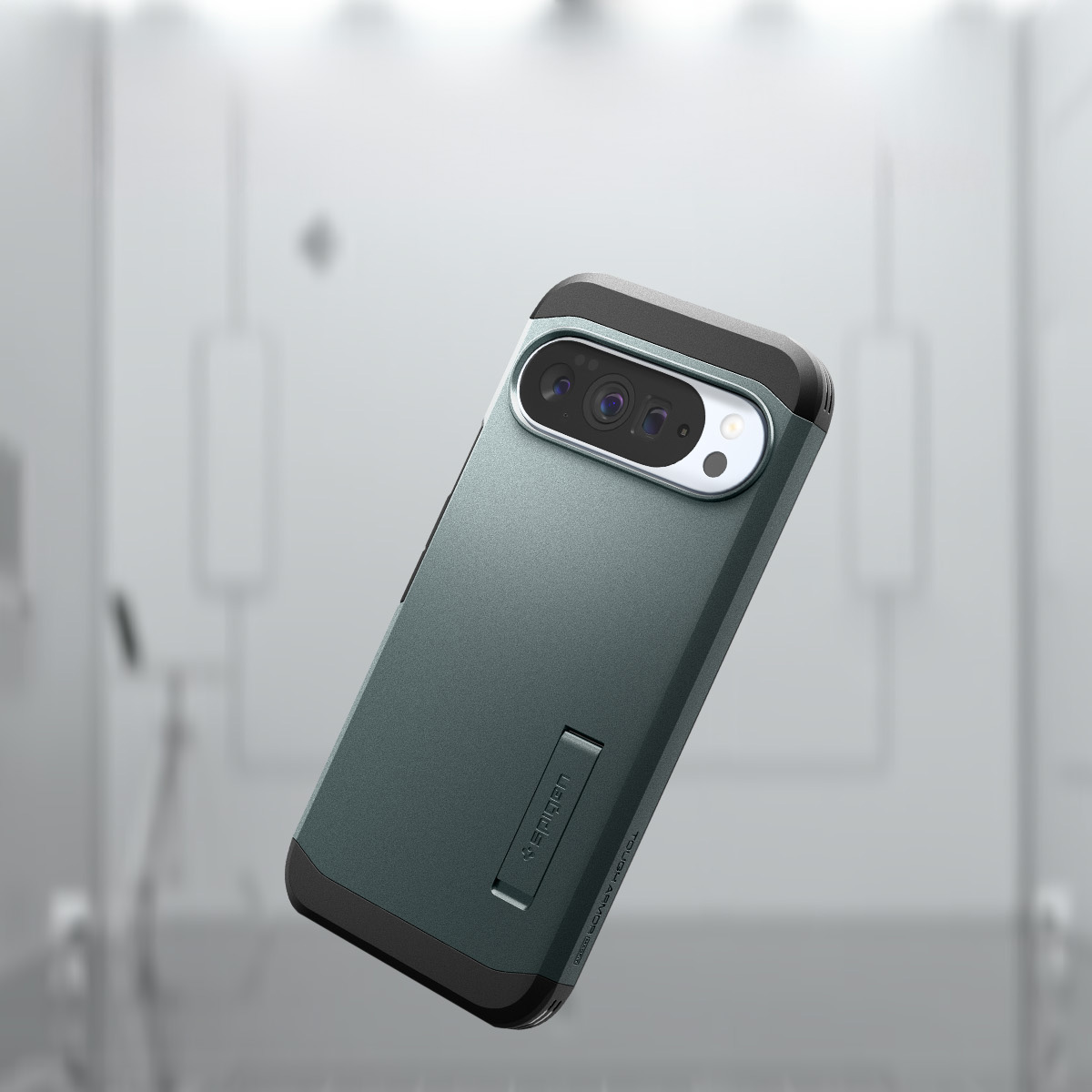 Etui Spigen Tough Armor Mag MagSafe do Google Pixel 10 Pro XL, zielone