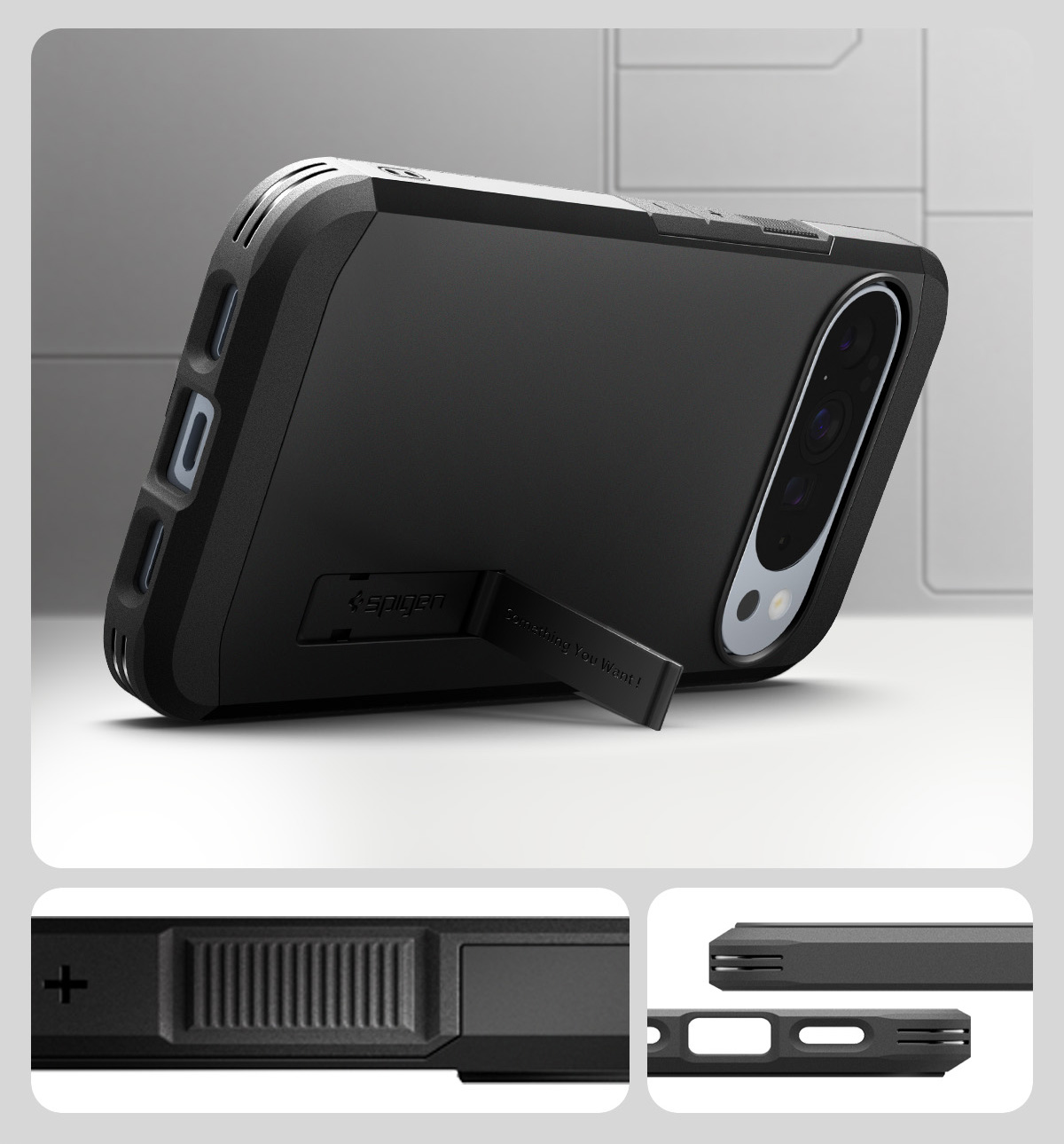 Etui Spigen Tough Armor Mag MagSafe do Google Pixel 10 Pro XL, czarne