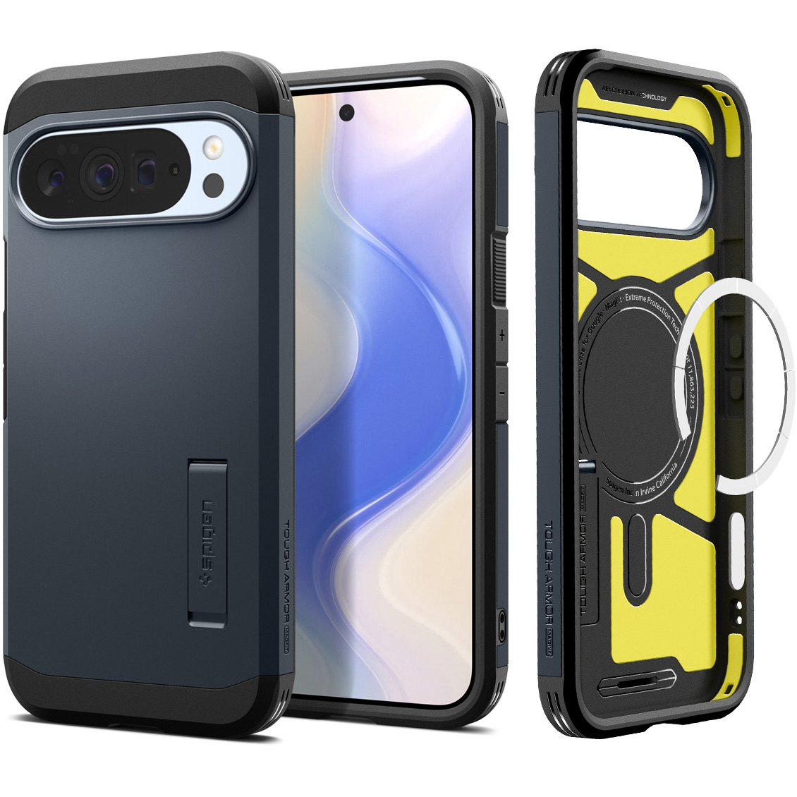Etui Spigen Tough Armor Mag MagSafe do Google Pixel 10 Pro XL, granatowe