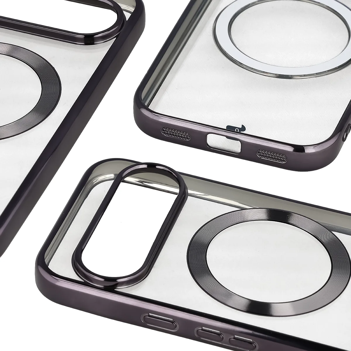 Metaliczna ramka, podniesione krawędzie i zintegrowane osłony w etui Bizon Case EduardO do Google Pixel 10 / Google Pixel 10 Pro