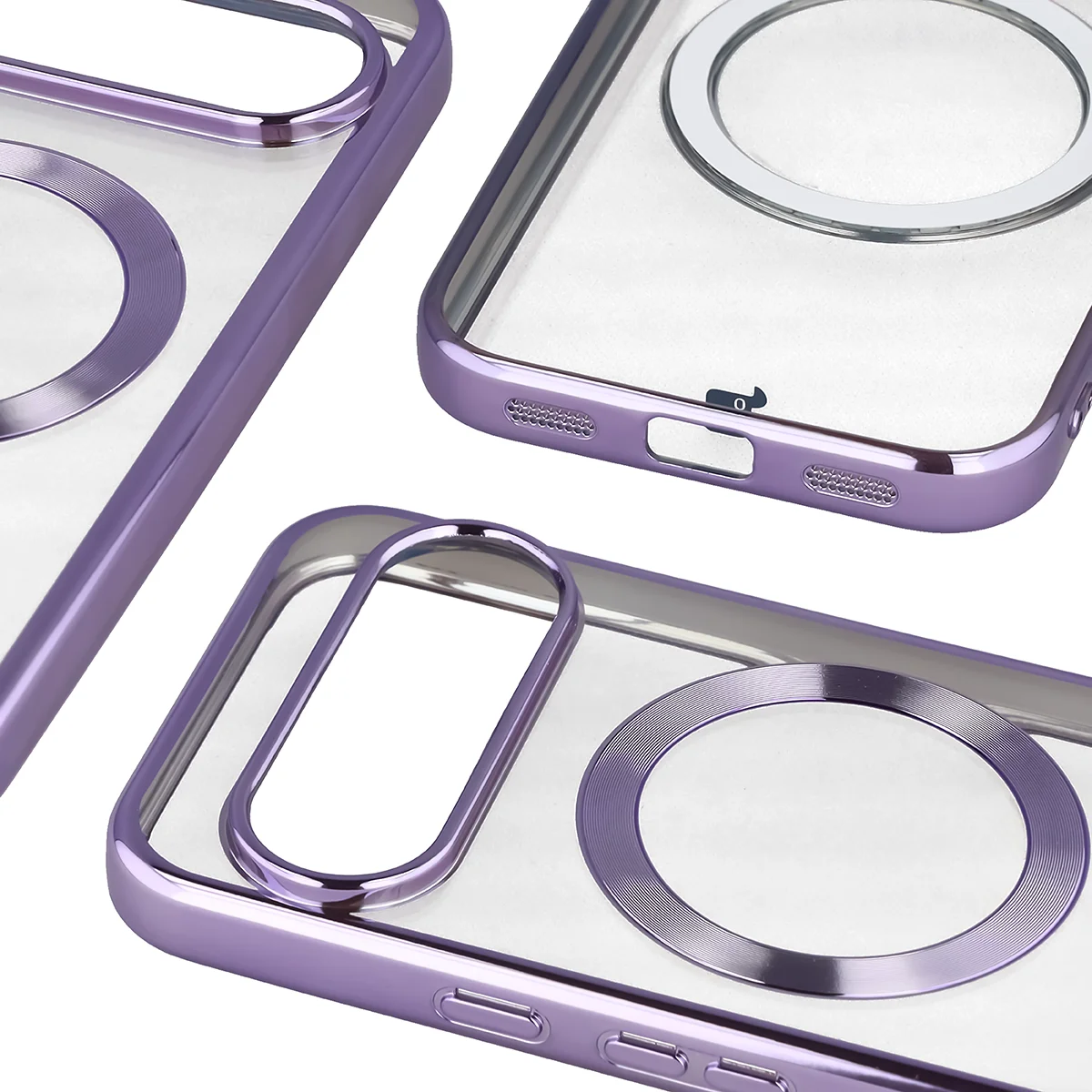 Metaliczna ramka, podniesione krawędzie i zintegrowane osłony w etui Bizon Case EduardO do Google Pixel 10 / Google Pixel 10 Pro