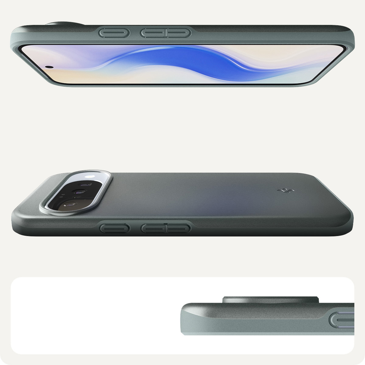 Etui Spigen Thin Fit Mag do MagSafe do Google Pixel 10 / 10 Pro, zielone