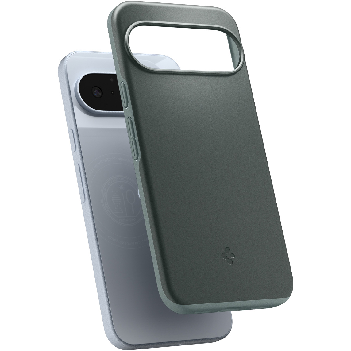 Etui Spigen Thin Fit Mag do MagSafe do Google Pixel 10 / 10 Pro, zielone