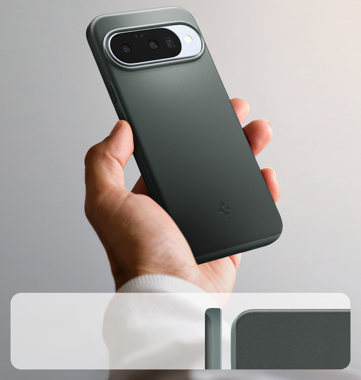 Etui Spigen Thin Fit Mag do MagSafe do Google Pixel 10 / 10 Pro, zielone