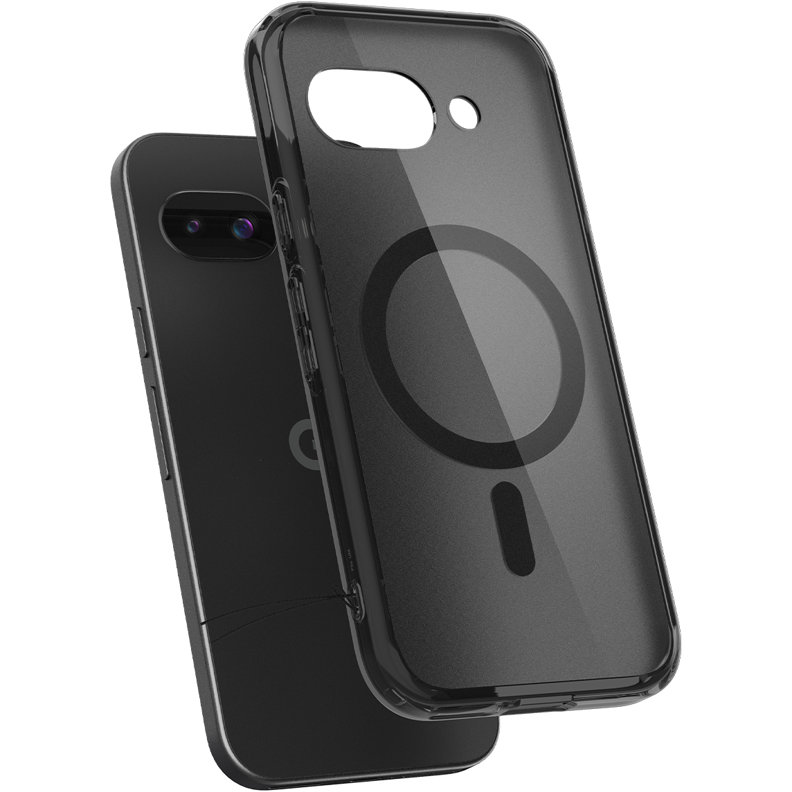 Etui Spigen Ultra Hybrid Mag z MagSafe do Google Pixel 9A, szaro-czarne