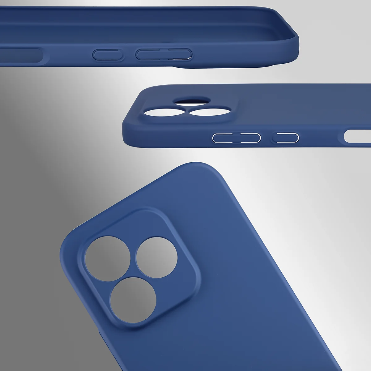 Dedykowane wycięcia i podwyższone krawędzie aparatu i ekranu w etui Bizon Case Łupka do Honor 600 Lite 5G