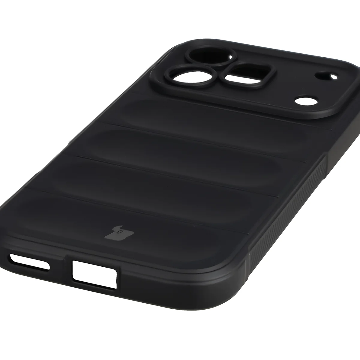 Precyzyjne wycięcia i kompatybilność z ładowaniem indukcyjnym w etui Bizon Case Tur do Honor 600 5G / 600 Pro 5G