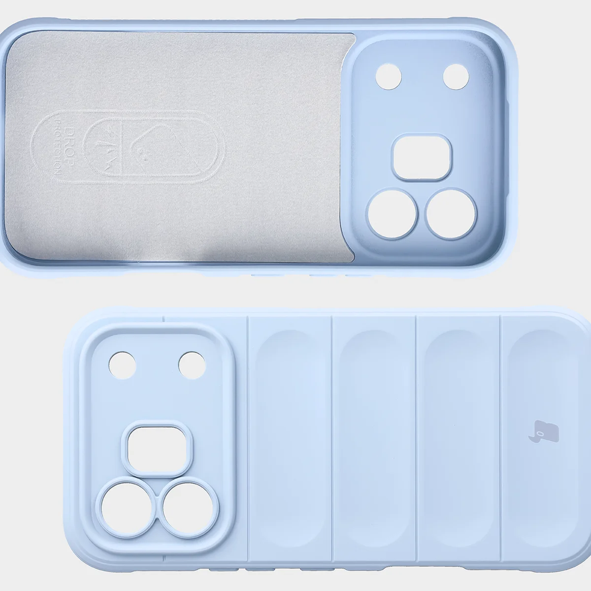 Wyściółka z mikrofibry, wyżłobienia na pleckach i wzmocnione narożniki w etui Bizon Case Tur do Honor 600 5G / 600 Pro 5G