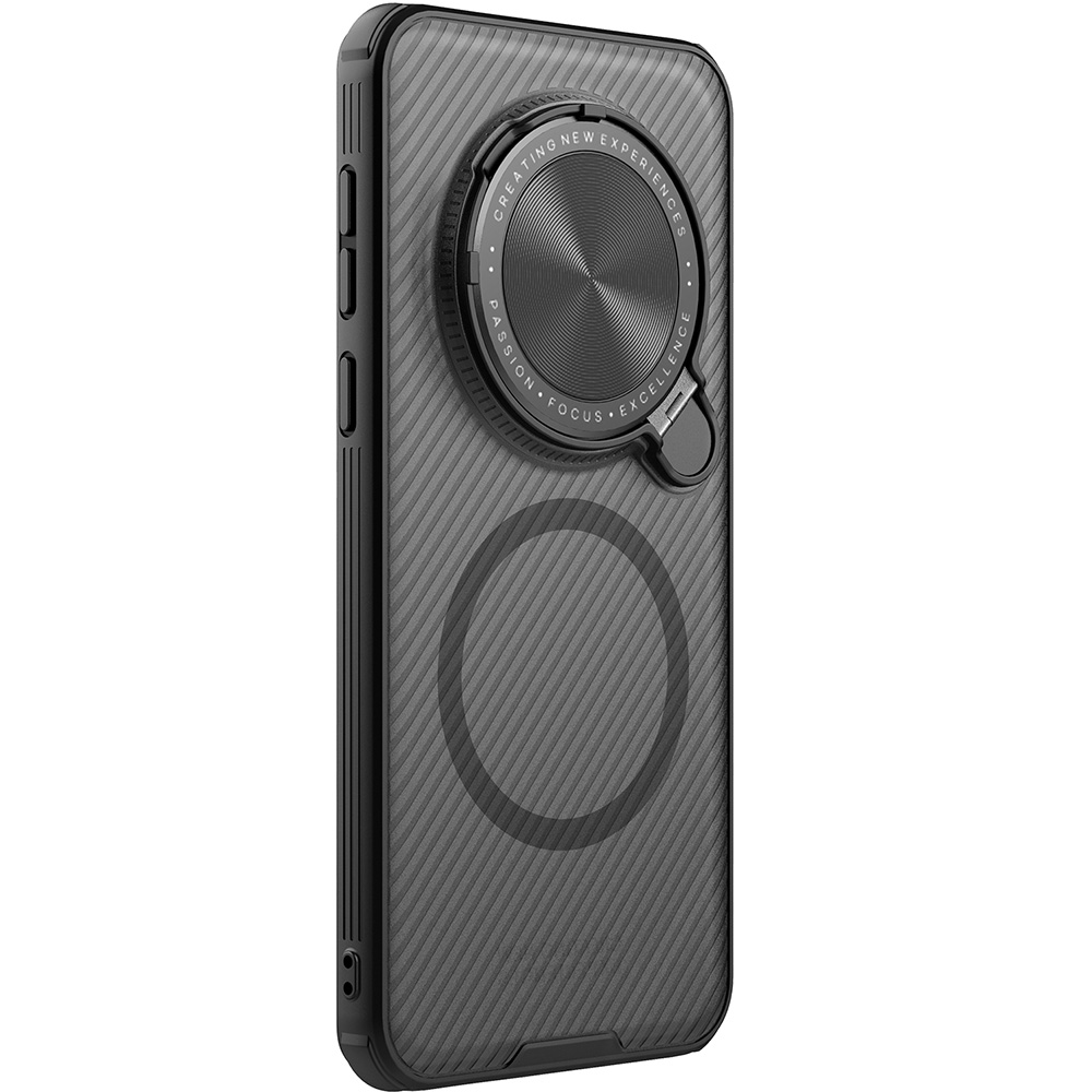 Etui Nillkin CamShield Prop Magnetic do Honor Magic 7 Pro, półprzezroczyste z czarnym