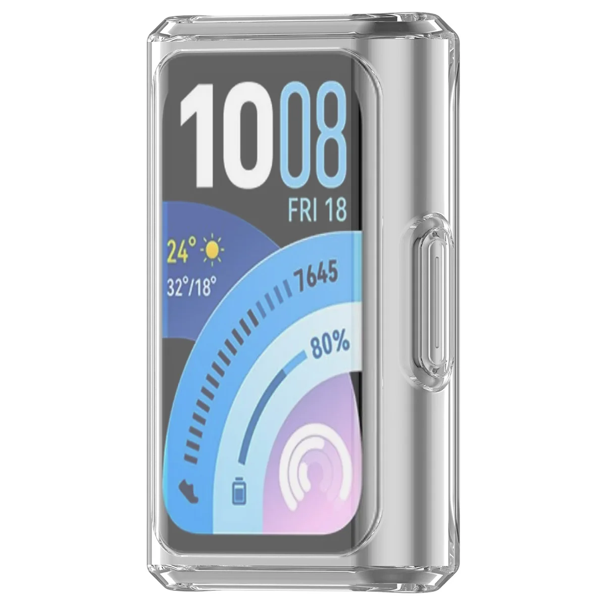Plecki ze szkłem Bizon Case Watch Felipe dla Huawei Band 11 Pro