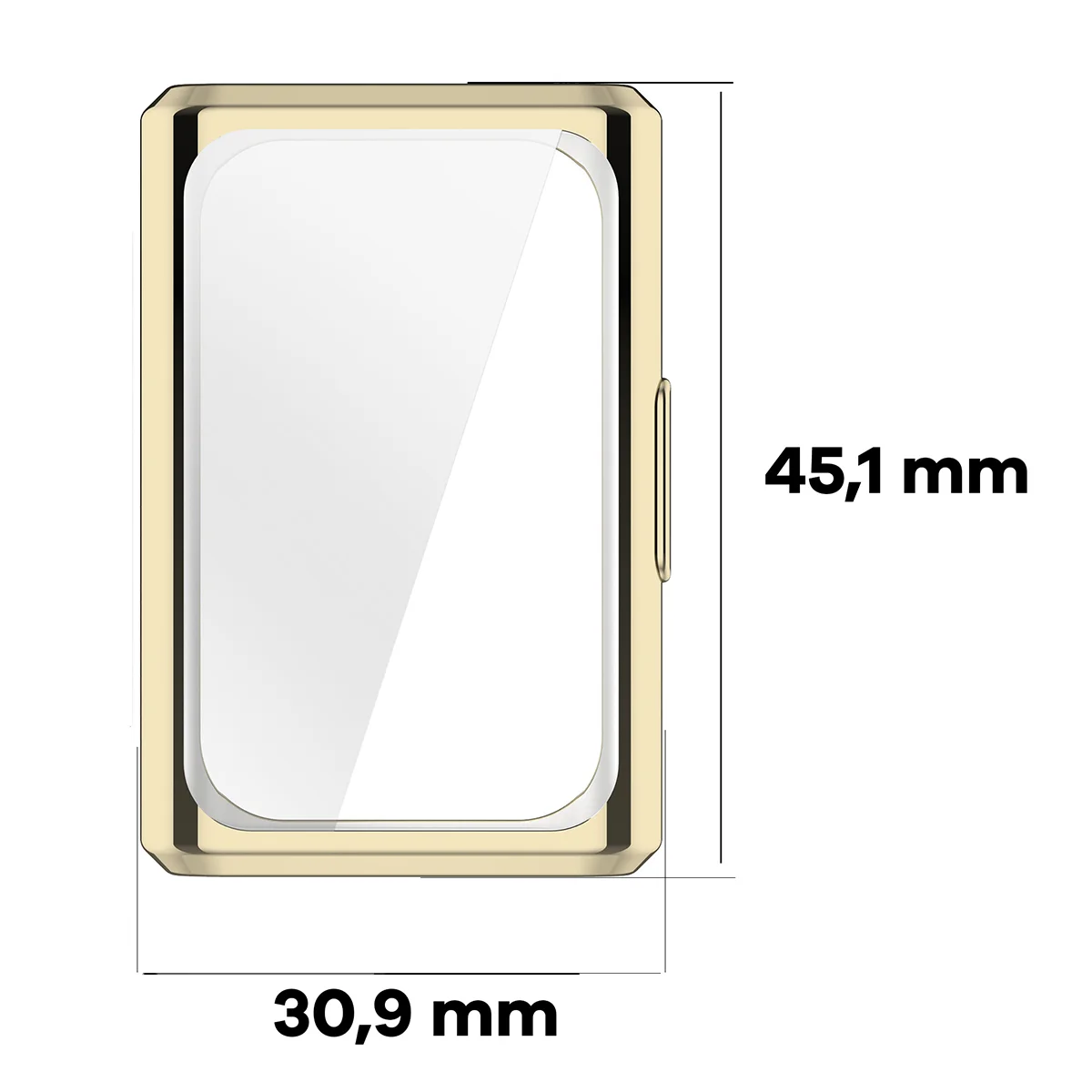 Wymiary obudowy Bizon Case Watch Felipe dla Huawei Band 11 Pro