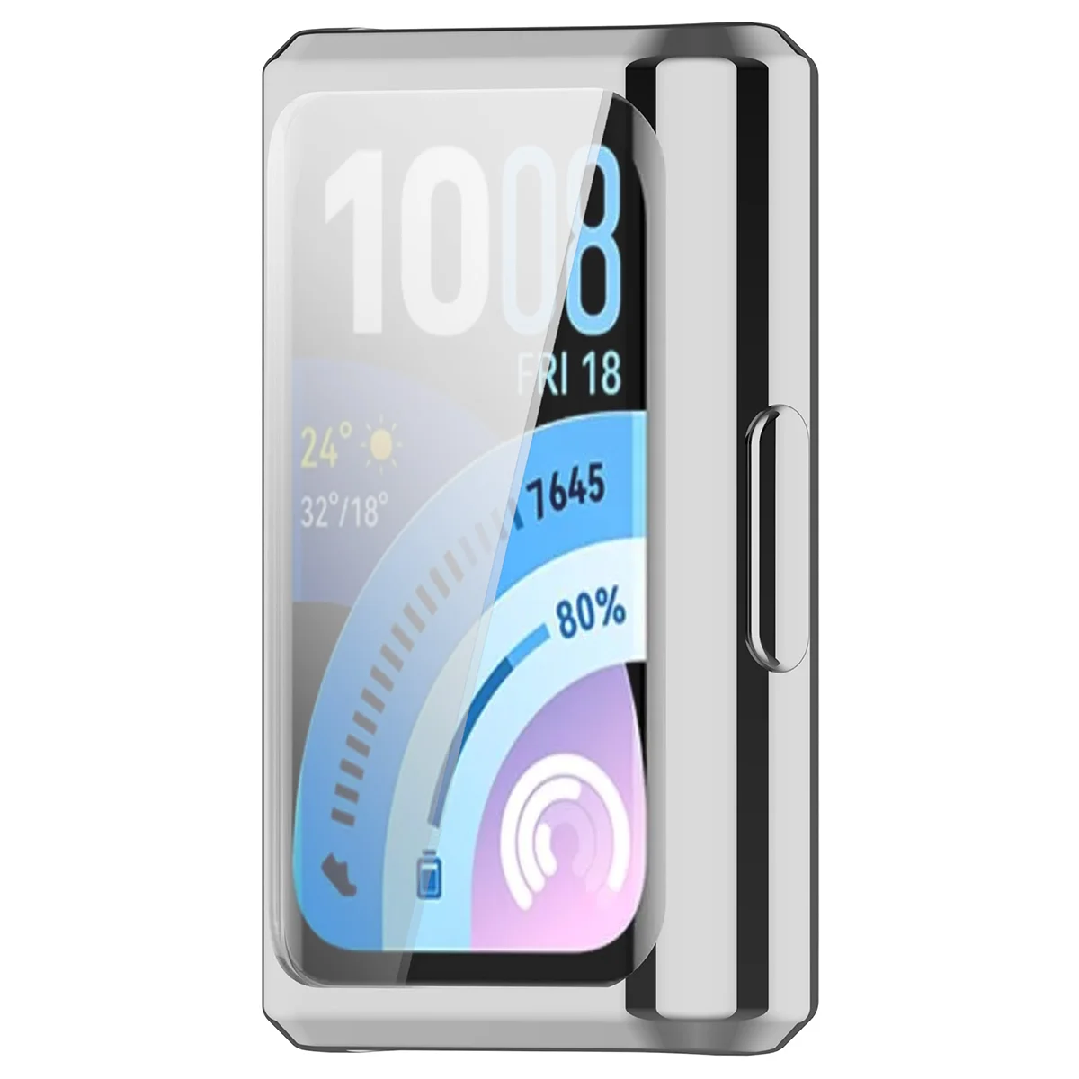 Plecki ze szkłem Bizon Case Watch Felipe dla Huawei Band 11 Pro