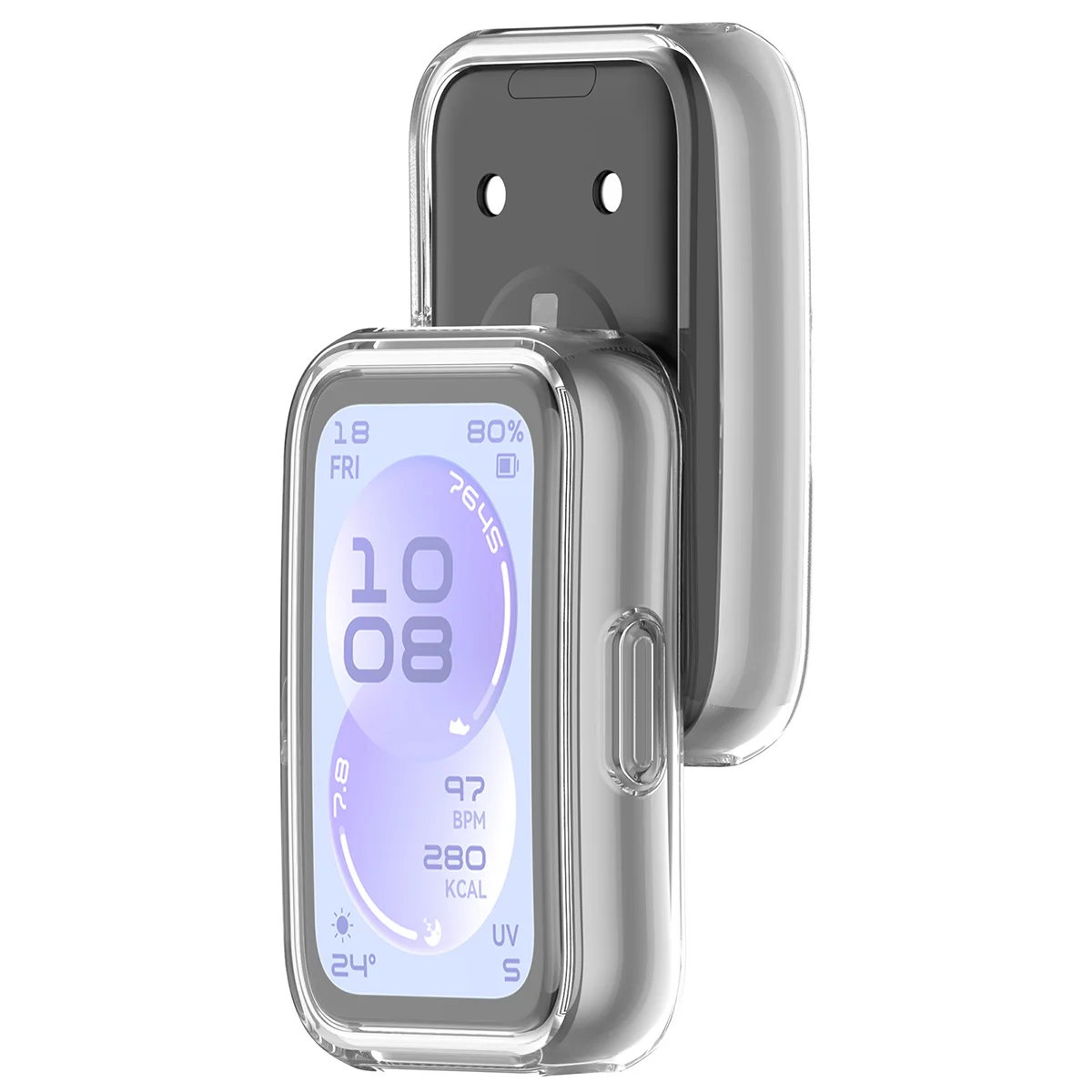 Front oraz przód etui Bizon Case Watch Felipe dla Huawei Band 11
