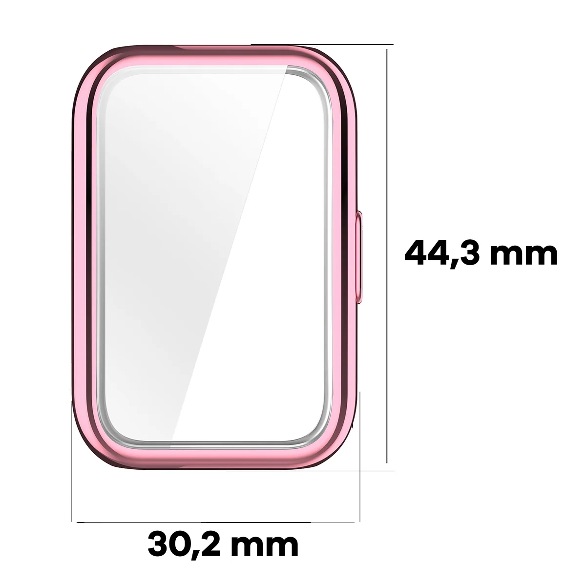 Wymiary obudowy Bizon Case Watch Felipe dla Huawei Band 11