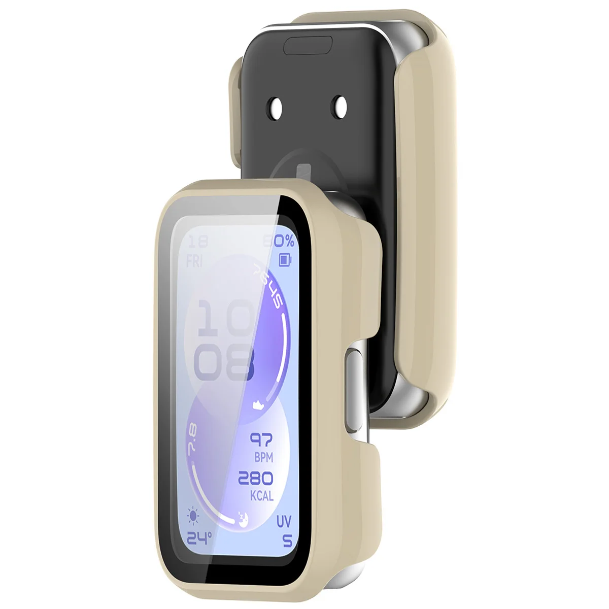 Etui z wbudowanym szkłem Bizon Case Watch Adamo do Huawei Band 11