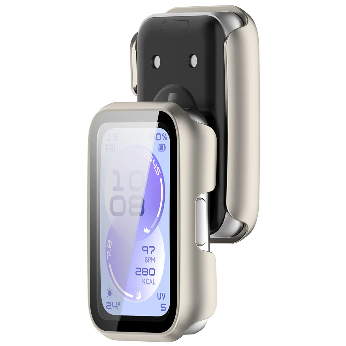 Etui z wbudowanym szkłem Bizon Case Watch Adamo do Huawei Band 11