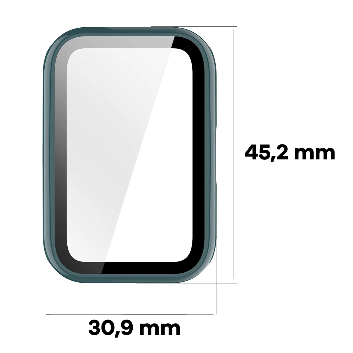 Wymiary etui Bizon Case Watch Adamo do Huawei Band 11