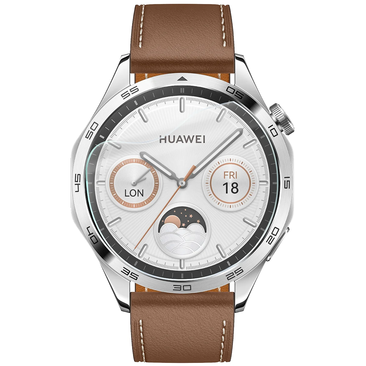 Folia hydrożelowa Bizon Watch Film HydroFlex do Huawei Watch GT 4 46 mm na zegarku