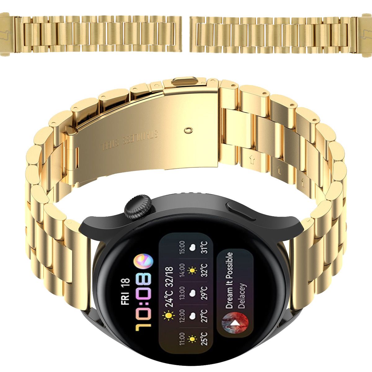 Pasek do zegarka Bizon Strap Watch Aura do Huawei Watch GT5 Pro 42mm