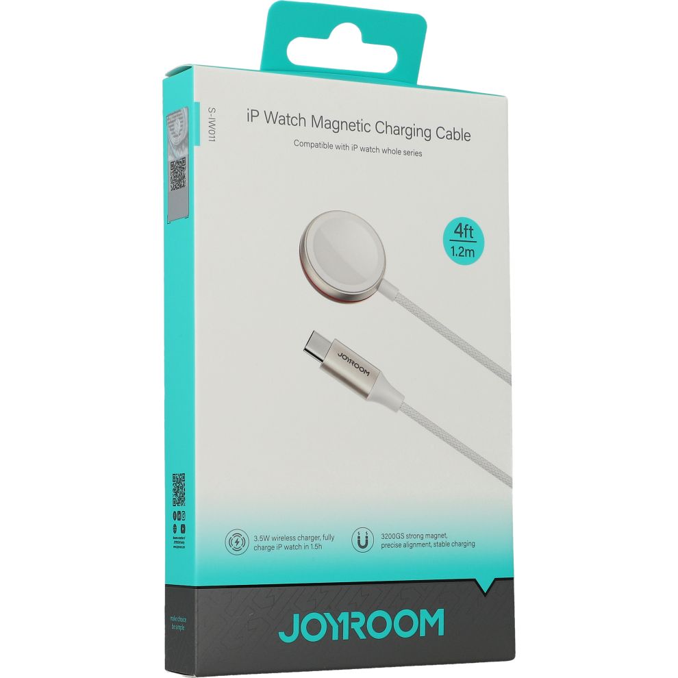 Ładowarka magnetyczna, indukcyjna Joyroom do Apple Watch USB-C, 1,2 m, biała