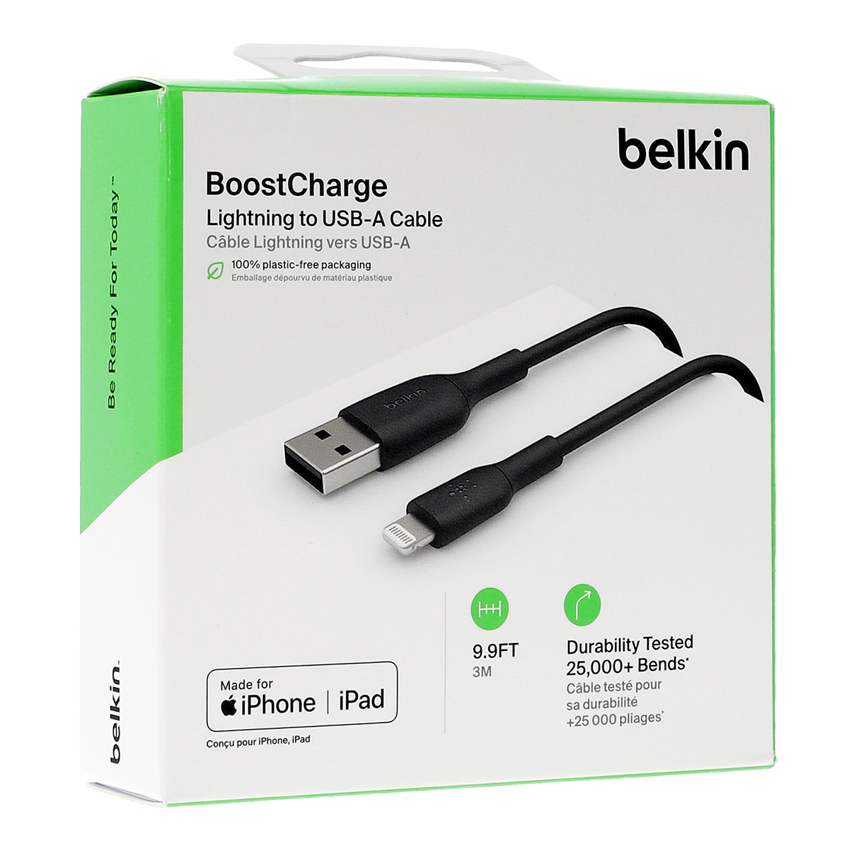 Kabel Belkin Boost Charge PVC USB-A/Lightning, 3m, czarny