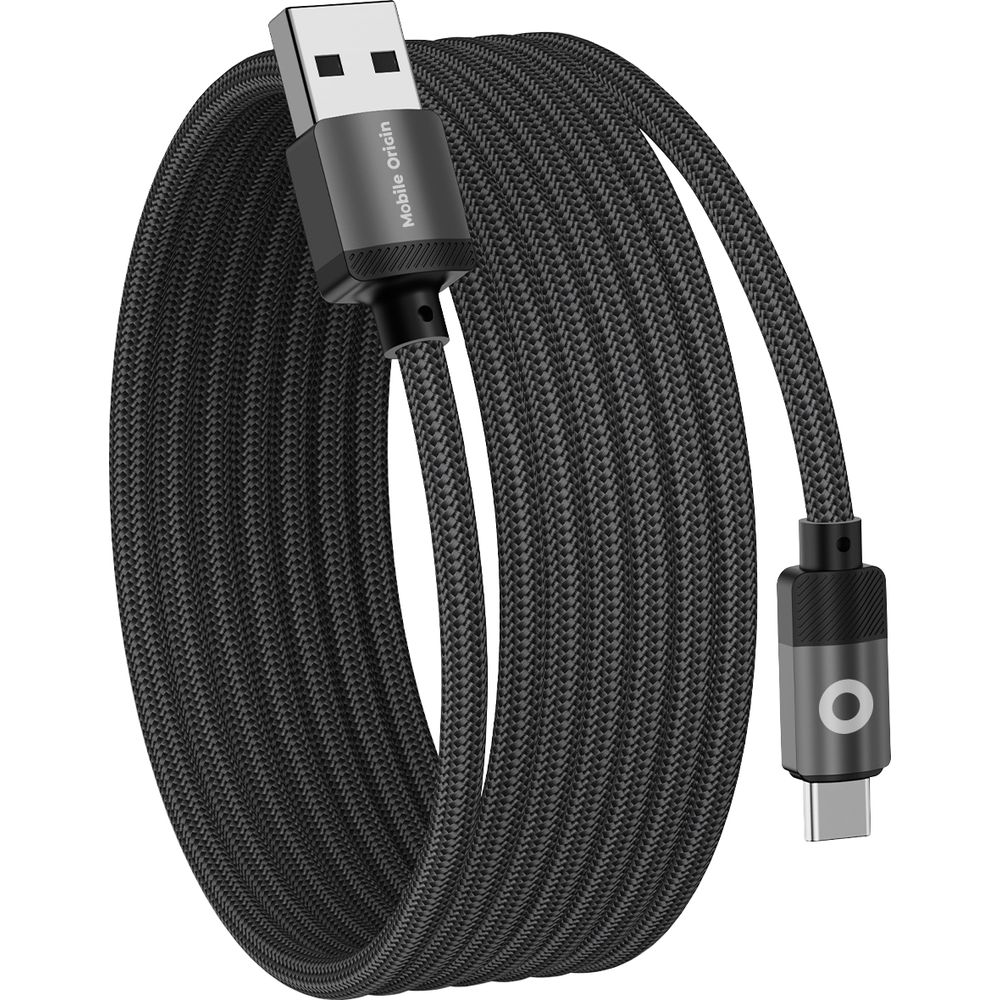 Kabel magnetyczny Mobile Origin Magnetic USB-A / USB-C, QC 3.0, 27W, 480 Mbps, 1m, czarny. Uniwersalny przewód z szybkim transferem danych, wydajny i funkcjonalny.