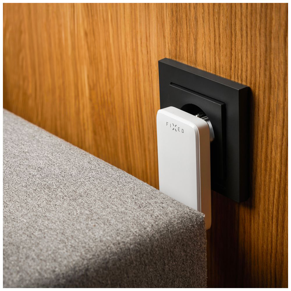 Ładowarka sieciowa Fixed Slim GaN Charger 45W 2x USB-C, biała