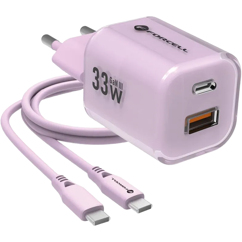 Forcell F-Energy Wall Charger GaN3 33W nowoczesna technologia GaN3
