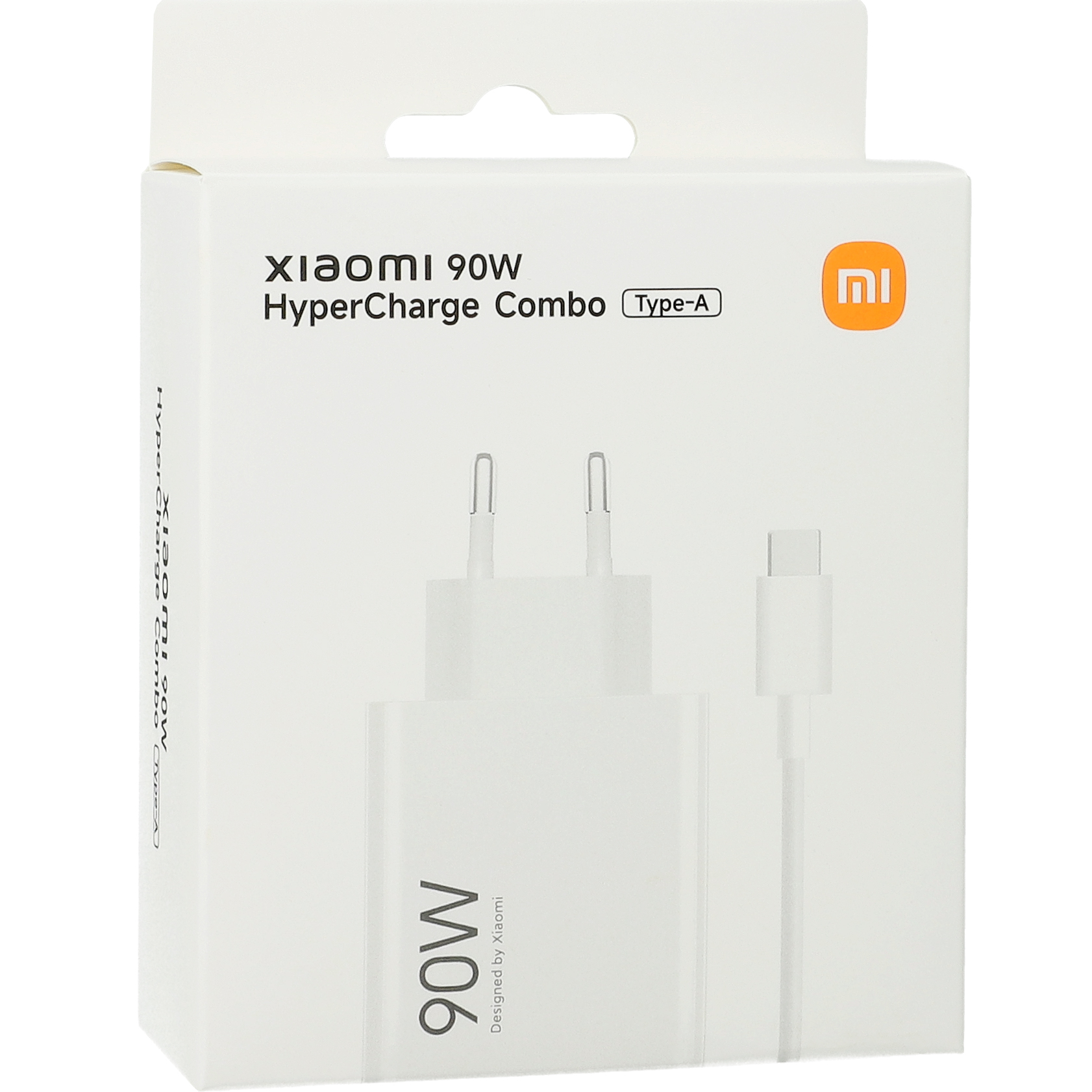 Ładowarka sieciowa Xiaomi HyperCharge Combo 90W 1x USB-A + kabel USB-C 1 m, biała