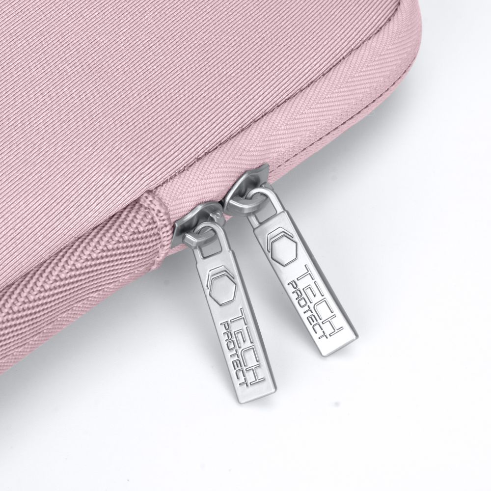 Etui Tech-Protect NeoSlim do laptopów 13 cali i 14 cali, różowe.