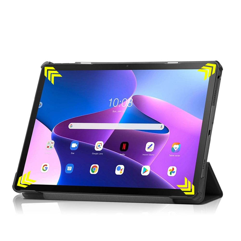 Schutzhülle Tech Protect Smartcase für Lenovo Tab M10 Plus 10.6 gen. 3, Schwarz